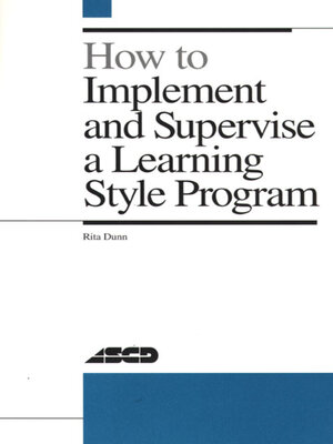 cover image of How to Implement and Supervise a Learning Style Program